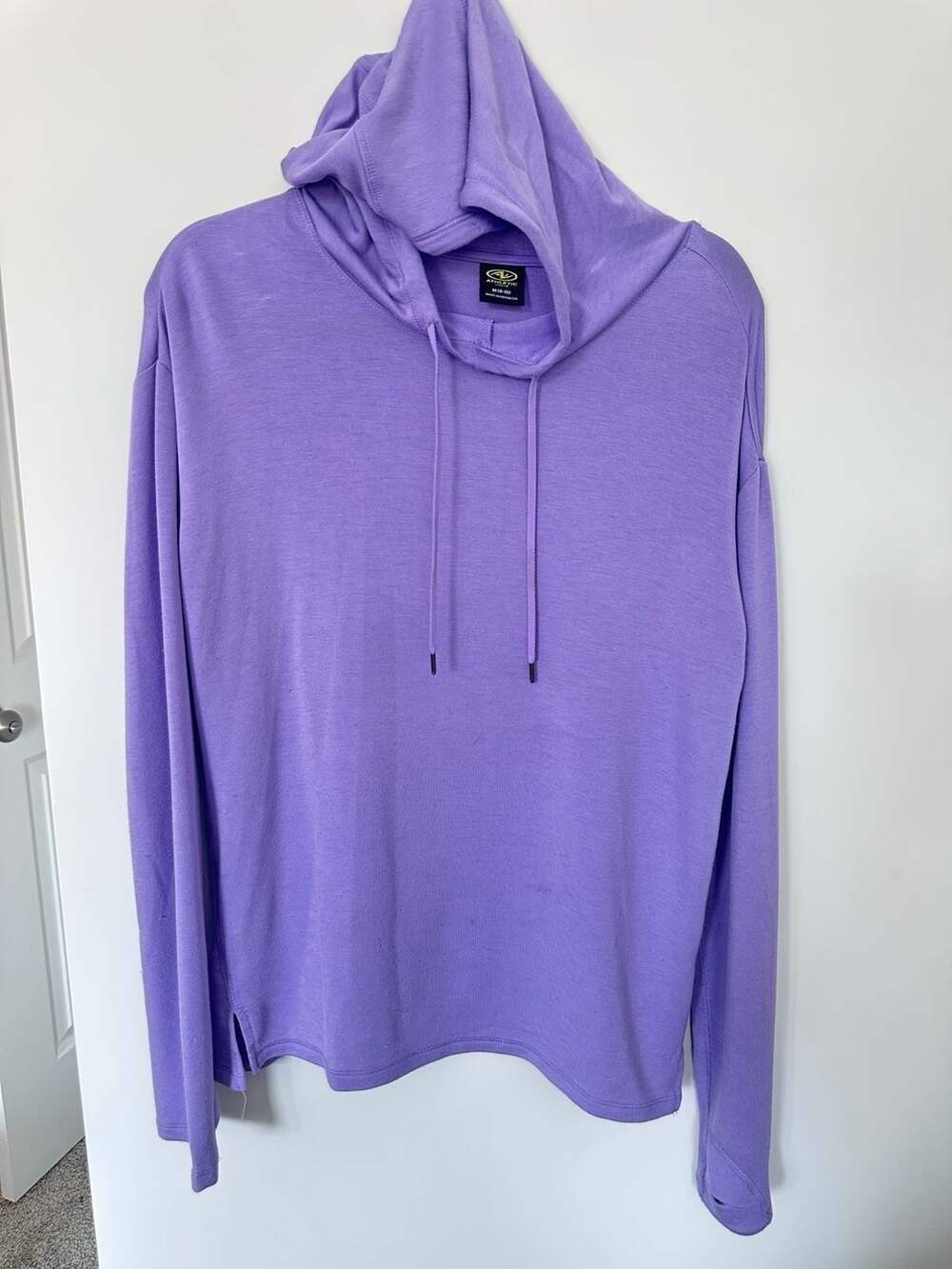 T Shirt Long Sleeve Hooded Spring All Seasons Solid Color Traditional